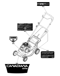 Part Location Diagram of 881756YP Murray Decal, Canadiana Elite 6.5